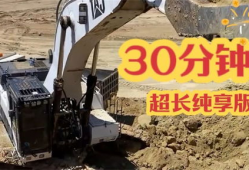 挖土机挖土视频,土石翻飞现场实况